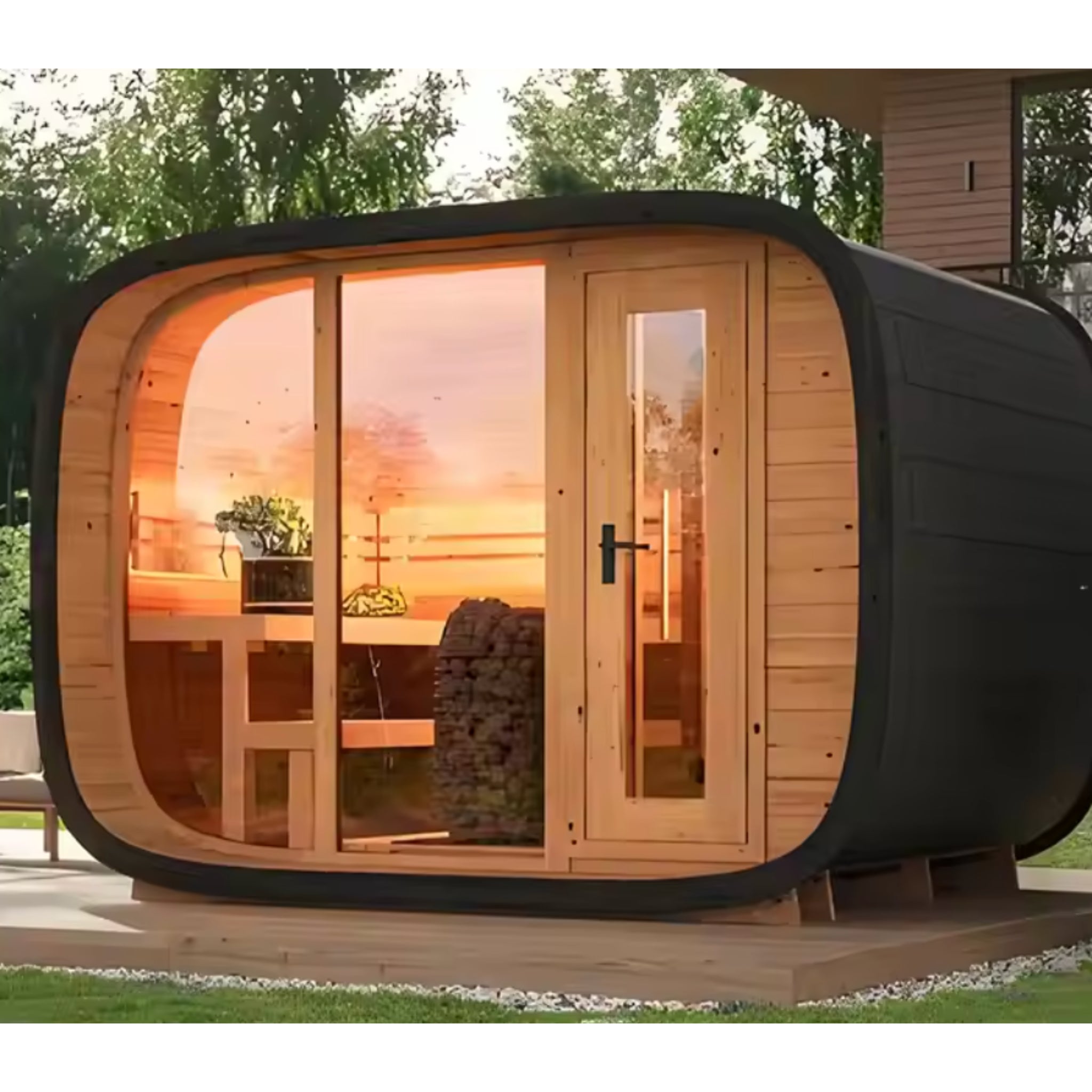 EcoWood Barrel Sauna