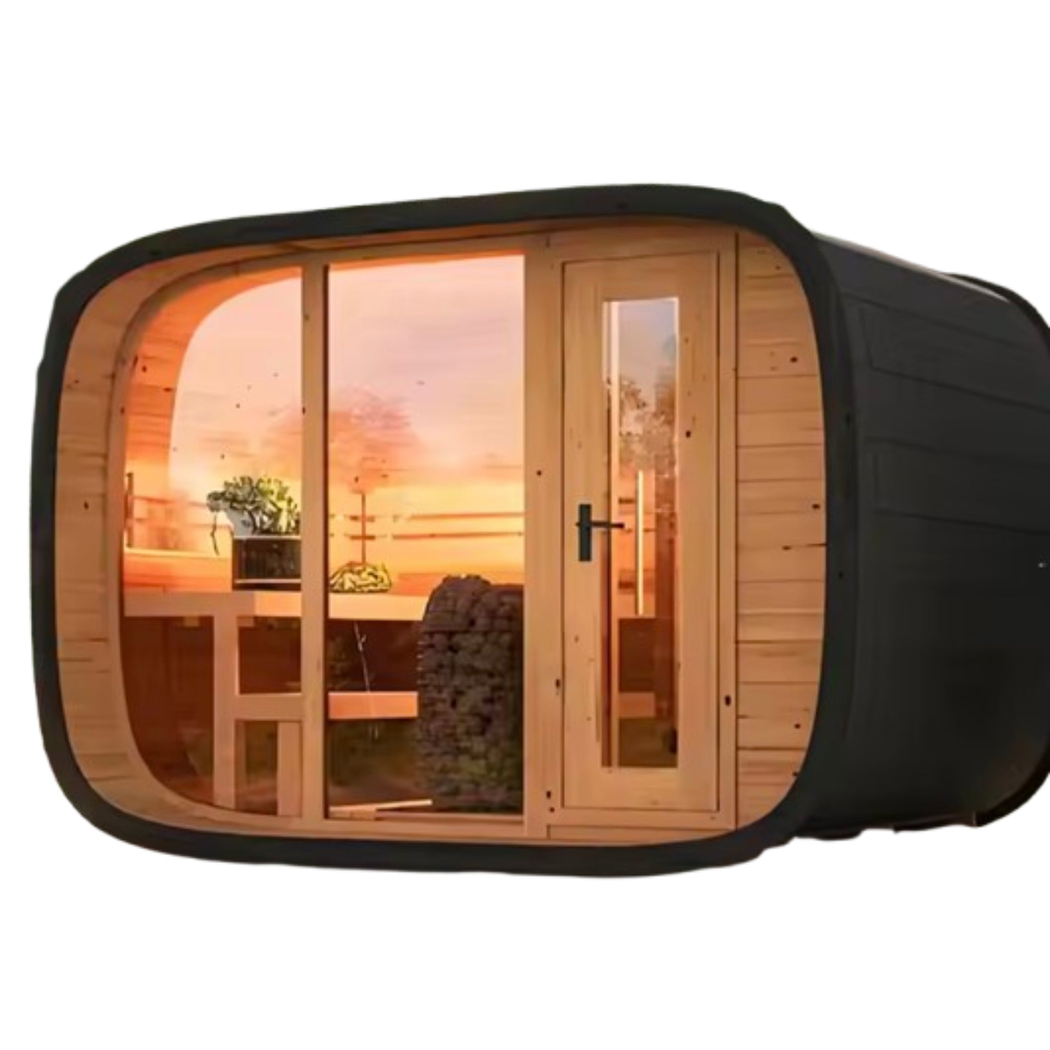 EcoWood Barrel Sauna